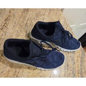 Nike STEFAN JANOSKI Navy Camo 631303-404 Size 8 Skateboarding Shoes Sneakers